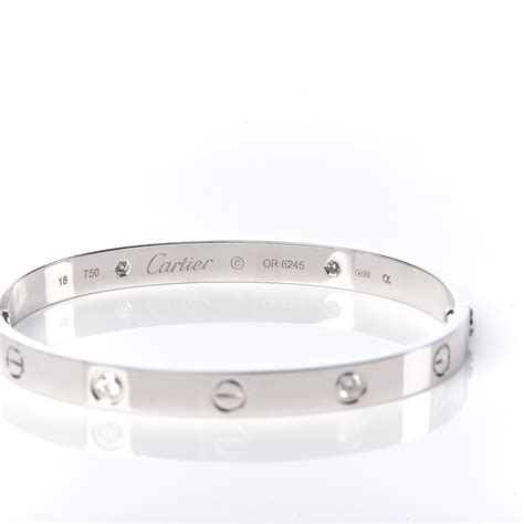 cartier white gold bracelet|cartier bracelet real gold.